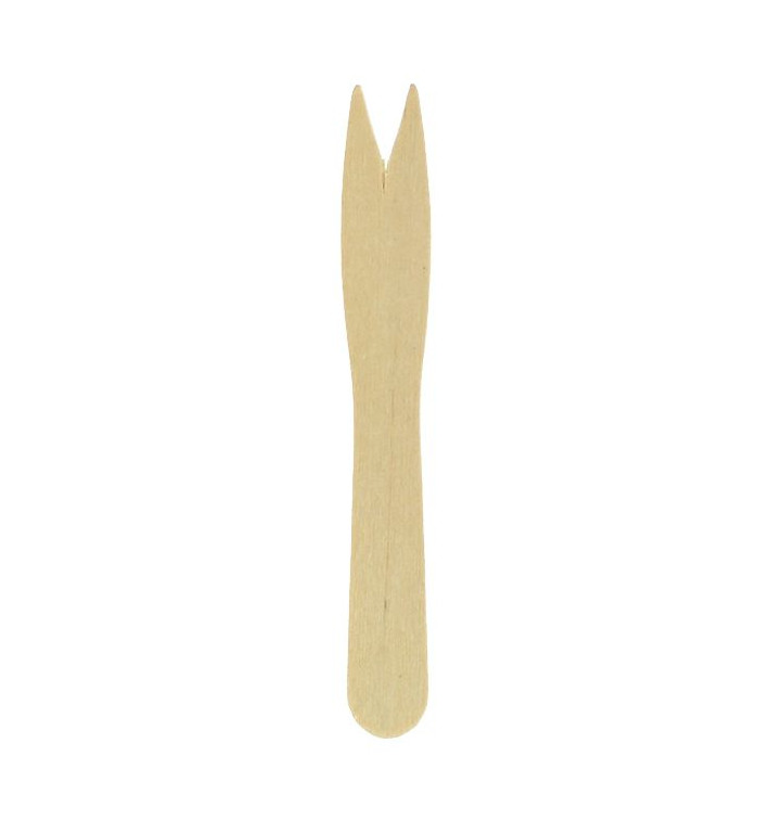 Garfo de Madeira Natural 8,5cm (1000 Unidades) Garfo de Madeira Natural 8,5cm (1000 Unidades)