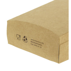 Caixa Batata Frita Grande Kraft 8,2x3,3x14,9cm (400 Uds)