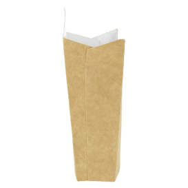 Caixa Batata Frita Mediana Kraft 8,2x3,5x12,5cm (25 Uds)