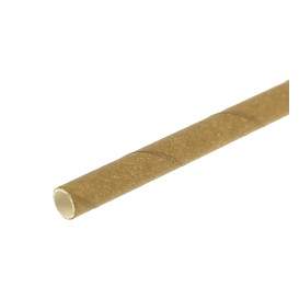 Palhinha Direita Papel Kraft Ø6mm 21cm (100 Uds)