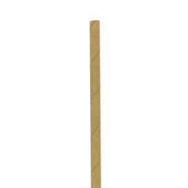 Palhinha Direita Papel Kraft Ø6mm 21cm (3.000 Uds)