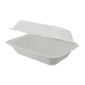 Embalagem Cana-de-açúcar Branco 150x220x50mm (50 Uds)
