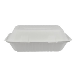 Embalagem Cana-de-açúcar Branco 150x220x50mm (50 Uds)