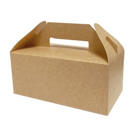 Caixa de cartão Kraft Picnic Box 228x122x97mm (25 Uds)