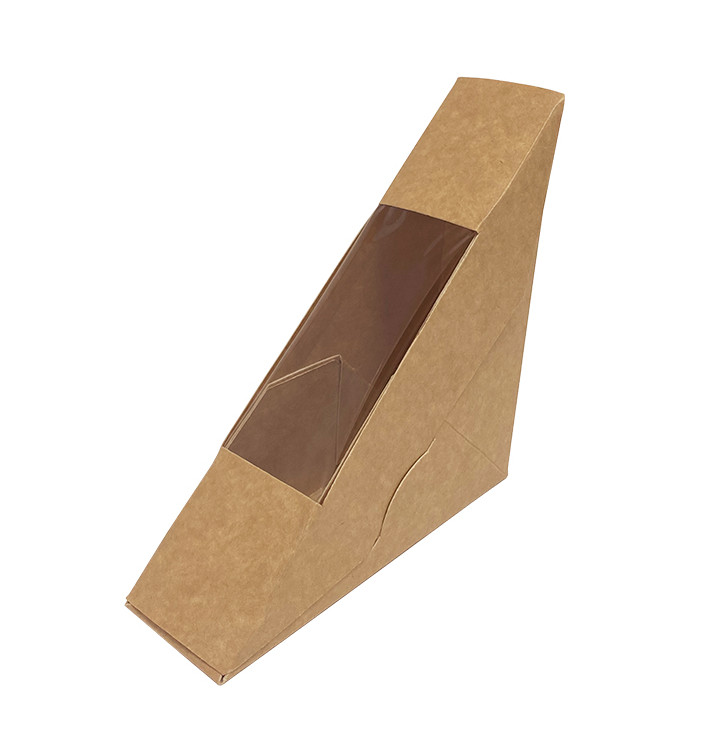 Caixa de Cartão Kraft com Janela 125x38x125mm (500 Uds) Caixa de Cartão Kraft com Janela 125x38x125mm (500 Uds)