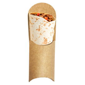Embalagem de Cartão Kraft para Wraps 240x90x35mm (1.000 Uds)