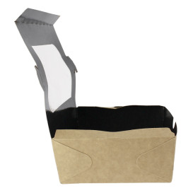 Caixa de Cartão Kraft com Janela 18x12,7x5,5cm 1000ml (175 Uds)