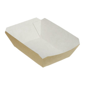 Barqueta Cartolina Kraft 9,6x6,5x4,2cm 250ml (1000 Uds)