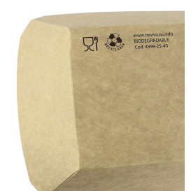 Barqueta Cartolina Kraft 9,6x6,5x4,2cm 250ml (25 Uds)
