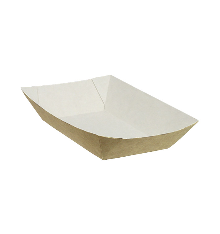 Barqueta Cartolina Kraft 11x7x3,5cm 300ml (25 Uds) Barqueta Cartolina Kraft 11x7x3,5cm 300ml (25 Uds)