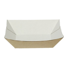 Barqueta Cartolina Kraft 10,6x7,3x4,5cm 350ml (25 Uds)