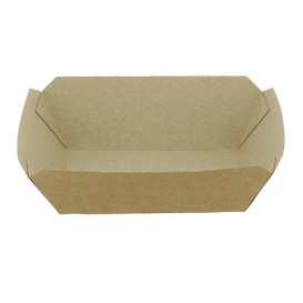 Barqueta Cartolina Kraft-Kraft 9,6x6,5x4,2cm 250ml (25 Uds)