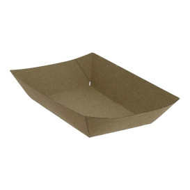 Barqueta Cartolina Kraft-Kraft 11x7x3,5cm 300ml (25 Uds)