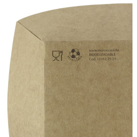 Barqueta Cartolina Kraft-Kraft 12,2x8x5,5cm 525ml (600 Uds)