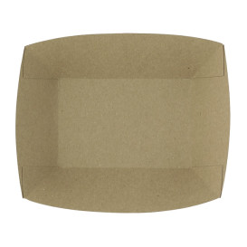 Barqueta Cartolina Kraft-Kraft 12,2x8x5,5cm 525ml (25 Uds)