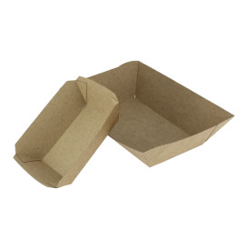 Barqueta Cartolina Kraft-Kraft 10,6x7,3x4,5cm 350ml (1000 Uds)