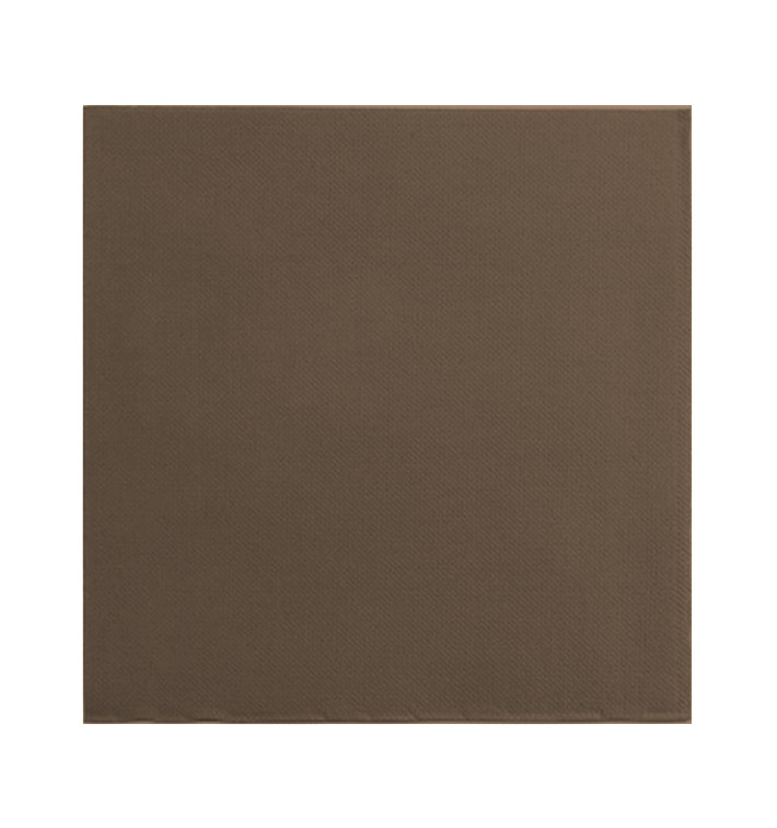Guardanapos Papel Ponta Ponta Marrom 25x25cm (50 Uds) Guardanapos Papel Ponta Ponta Marrom 25x25cm (50 Uds)