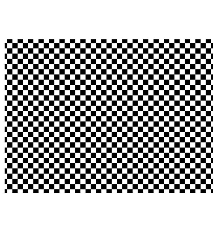 Papel Anti-Gordura “Vichy” Preto 31x42cm (1.000 Uds) Papel Anti-Gordura “Vichy” Preto 31x42cm (1.000 Uds)