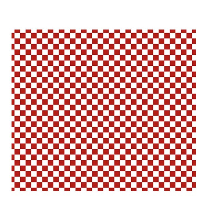 Papel Anti-Gordura “Vichy” Vermelho 31x35 cm (1000 Uds) Papel Anti-Gordura “Vichy” Vermelho 31x35 cm (1000 Uds)