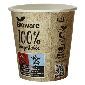 Copo de Cartão BioWare PLA 4 Oz/120ml Ø6,2cm (2000 Uds)