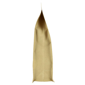 Saco StandUp Kraft Fecho Zip e Janela 25+10x35cm (250 Uds)