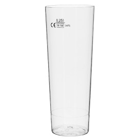 Copo Plastico Moon Cristal Transparente PS 300ml (10 Uds)