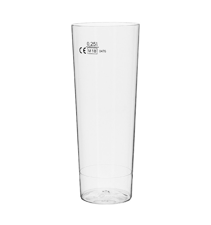 Copo Plastico Moon Cristal Transparente PS 300ml (10 Uds)