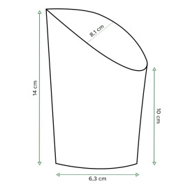 Copo Descartavel Anti-Gordura Efeito Kraft Grande (1320 Uds)