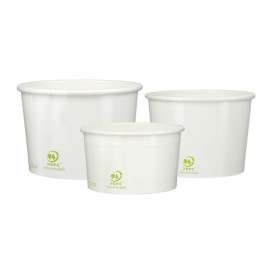 Taça de Cartão Ecologica para Gelados 100ml (65 Uds)