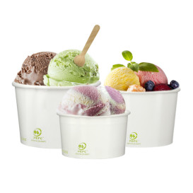 Taça de Cartão Ecologica para Gelados 100ml (65 Uds)