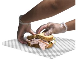 Papel Anti-Gordura “Vichy” Preto 28x31 cm (1000 Uds)