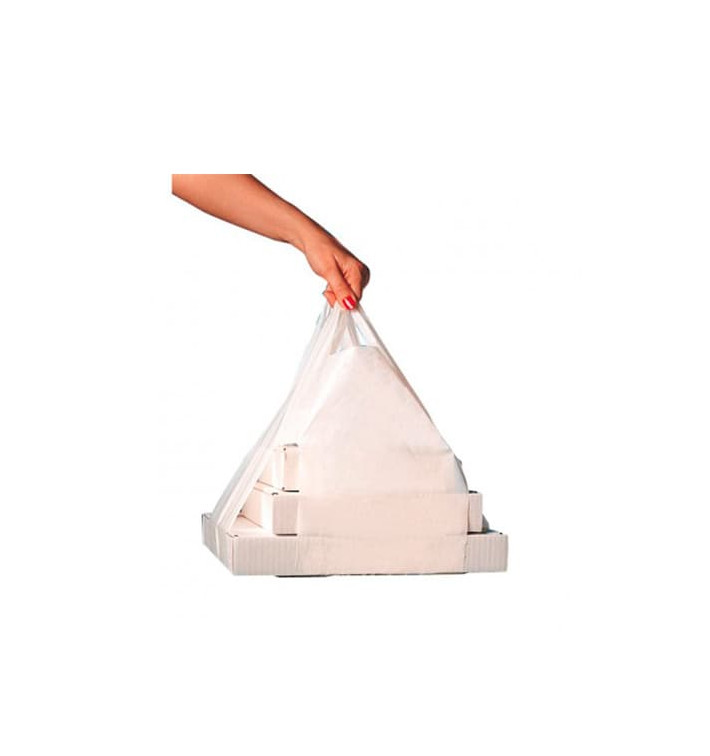 Saco Plastico Alça Caixas Pizza 50/26*60cm Saco Plastico Alça Caixas Pizza 50/26*60cm