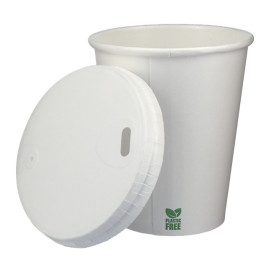Tampa de viagem com orifício de livro branco Ø8cm (50 Uds)