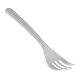 Garfo reutilizável PP Mineral "Hercules" Branco 185mm (1.000 Uds)