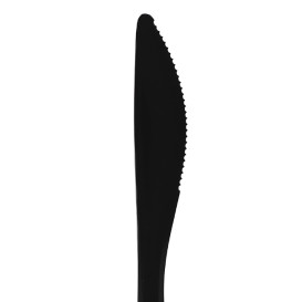 Faca reutilizável PP Mineral "Hercules" Preto 185mm (1.000 Uds)