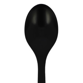 Colher reutilizável PP Mineral "Hercules" Preto 185mm (1.000 Uds)