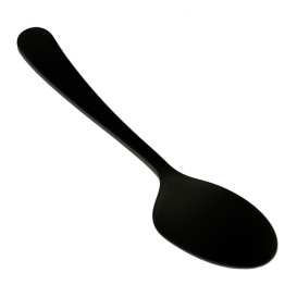 Colher reutilizável PP Mineral "Gaia" Preto 190mm (600 Uds)