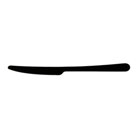 Faca reutilizável PP Mineral "Gaia" Preto 197mm (10 Uds)