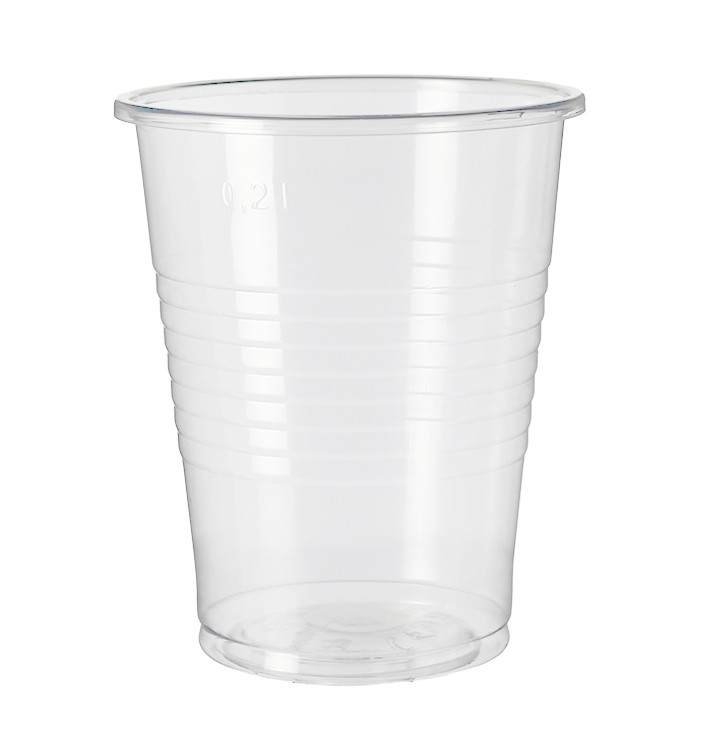 Copo de Plastico PP Transparente 240ml Ø7,34cm (100 Uds) Copo de Plastico PP Transparente 240ml Ø7,34cm (100 Uds)