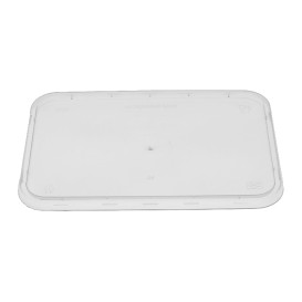 Embalagens Plastico Rectangular Transp. com Tampa 1.000ml (50 Uds)