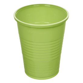 Copo de Plástico PS Verde 200 ml Ø7cm (50 Uds)