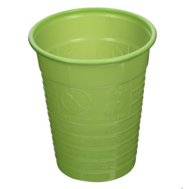 Copo de Plástico PS Verde 200 ml Ø7cm (50 Uds)