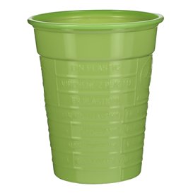 Copo de Plástico PS Verde 200 ml Ø7cm (1.500 Uds)