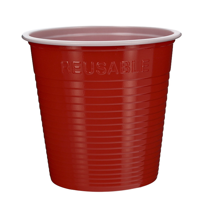 Copo de Plástico PS Vermelho 230 ml (30 Uds) Copo de Plástico PS Vermelho 230 ml (30 Uds)