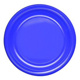 Prato Profundo Reutilizável Económico PS Azul Escuro Ø20,5cm (25 Uds)