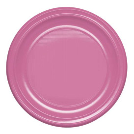 Prato Profundo Reutilizável Económico PS Rosa Ø20,5cm (150 Uds)