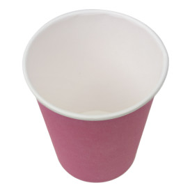 Copo de Cartão Plastic Free 9 Oz/250ml "Colors" Rosa Ø8cm (300 Uds)