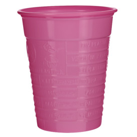Copo de Plástico PS Fucsia 200ml Ø7cm (50 Uds)