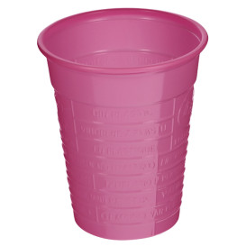 Copo de Plástico PS Fucsia 200ml Ø7cm (50 Uds)