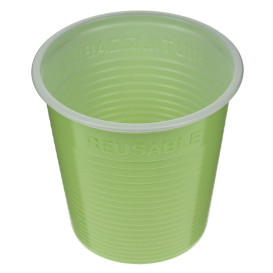 Copo Reutilizável Econômico PS Verde Lima Bicolor 160ml (30 Uds)